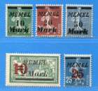 REF111 -- MEMEL > n° 79 à 83 .*. Neuf .*. Dos Visible - MH .*. Cote 14€