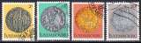 LUXEMBOURG - 1980 - Monnaies Médievales - Yvert 953 /956 - Oblitérés