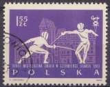 Pologne 1963 Y&T 1275 oblitéré - Championnats du Monde d'escrime 