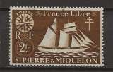 SAINT PIERRE ET MIQUELON  ANNEE 1942   Y.T N°304 OBLI  cote  1€