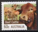AUSTRALIE  2012  ANIMAUX DE FERME LES BOVINS   OBLITERE