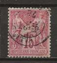 FRANCE   ANNEE 1876  Y.T N°71 OBLI  type I cote 15€