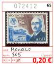 Monaco 1965 - Yvert 671 - Michel 805 - oo oblit. - 