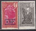 MADAGASCAR N° 232/3 de 1942 neufs** en série complète
