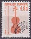 Timbre Préo neuf ** n° 205(Yvert) France 1989 - Instrument de musique, violon