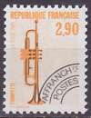 Timbre Préo neuf ** n° 204(Yvert) France 1989 - Instrument de musique, trompette