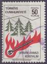 Timbre oblitéré n° 2206(Yvert) Turquie 1977 - Protection de la forêt