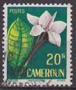 Timbre oblitéré n° 307(Yvert) Cameroun 1958 - Fleur