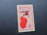 Madagascar y & t poste aérienne france libre 47 ** 1942