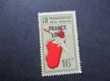 Madagascar y & t poste aérienne france libre 50 ** 1942