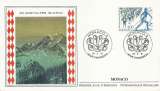 Enveloppe 1er jour FDC Monaco N°1770 Jeux olympiques d'Albertville - ski de fond - 26/04/1991