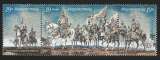 miniature Hongrie - 1994 - Y&T n° 3456 - Neuf** - Duc Arpard et ses cavaliers - Conquête hongroise - Triptyque