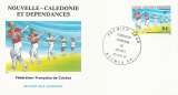 Enveloppe 1er jour FDC Nouvelle Calédonie PA N°256 Fédération française de cricket - 25/09/1987