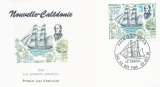 Enveloppe 1er jour FDC Nouvelle Calédonie N°622 Arrivée des premiers santaliers - 23/10/1991