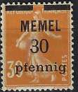 Memel - 1920-21 - Y & T n° 21 - MH
