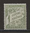 MONACO  TIMBRES TAXE  ANNEE 1905 Y.T N°1 NEUF** 