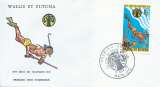Enveloppe 1er jour FDC Wallis et Futuna Poste aérienne N°66 Plongée sous-marine - 10/11/1975