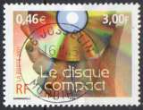 2001 - YT N° 3376 - Le disque compact - Cachet rond