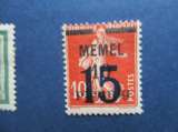 Memel y & t 38 * 1921