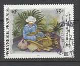 Polynésie Française timbre n° 496 ob année 1995 Artiste Peintre : Simone Testeguide