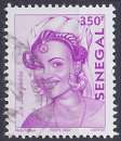 Timbre oblitéré n° 1713(Yvert) Sénégal 2004 - Coiffure, la Linguère
