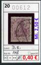 miniature Empire allemand 1920 - Michel 148  -  oo oblit.