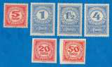 miniature Autriche:  Y/T   Taxe N° 75 * - 84 * - 85 * - 88 * - 96 ND - 100 ND 