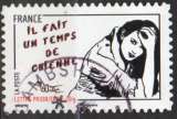 2011 - Adhésif YT N° 548 - Femme de l'être - Cachet rond