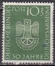miniature RFA N° 51de 1953 oblitéré coté 35€ oblitération très faible. à 10%