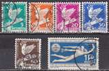 miniature SUISSE N° 254/9 de 1932 oblitérés en série complète cotés 33€