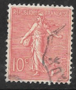 France - YT  129  obl - Semeuse lignée (1903)