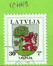 LETTONIE YT N°449 OBLIT
