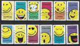 2022 FRANCE Adhésif 2145-56 oblitérés, sourire, smiley, série complète