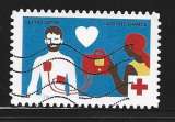 2023 FRANCE Adhésif 2274 oblitéré, croix-rouge