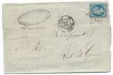 miniature LT7041  n°22/Lettre, Oblitéré étoile muette de PARIS, PARIS 3é