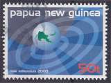 Timbre oblitéré n° 826F(Yvert) Papouasie-Nouvelle-Guinée 1999 - New Millennium