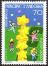 miniature CEPT / Europa 2000 Andorre Espagnol n° 261 ** Colonne d'étoiles, enfants                
