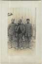 miniature CARTE-PHOTO Groupe de  3 Militaires (101è RI, 24è Cie, 3è section)