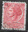 miniature Italie - YT  717  obl  - Monnaie syracusaine, filigrane étoiles (1955)