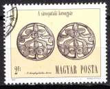 miniature HONGRIE 1984 ART  HONGROIS DISQUES DE SAROSPATAK OBLITERE