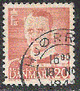 miniature Danemark - YT  317  obl - Frédéric IX (1948)