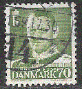 miniature Danemark - YT  330 obl - Frédéric IX (1948)