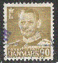 miniature Danemark - YT  331B  obl - Frédéric IX (1948)