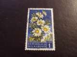 miniature SAN MARINO 1957 FIORI 1 l USATO 