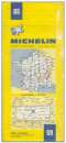 miniature Carte MICHELIN 1/200 000ème n°65 AUXERRE - DIJON de 1983
