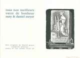 miniature Carte de vœux du sculpteur graveur Daniel Meyer - Nancy