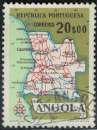miniature Angola 1955 Mappe Angola 20 escudos Y&T AO 388 SU