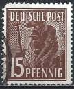 miniature Allemagne - Zones Occupation A.A.S. - 1947 - Y & T n° 37 - O.