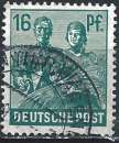 miniature Allemagne - Zones Occupation A.A.S. - 1947 - Y & T n° 38 - O. (2