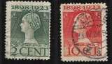 miniature Pays-Bas B oblitéré YT 118 et 121